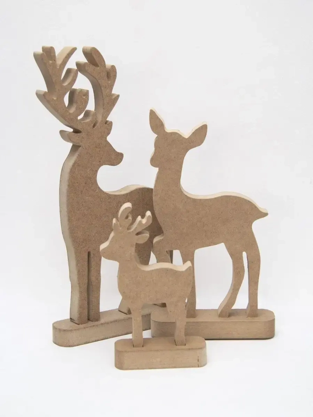 Новогодний декор. Комплект из трех оленей 31см, 24см, 16см