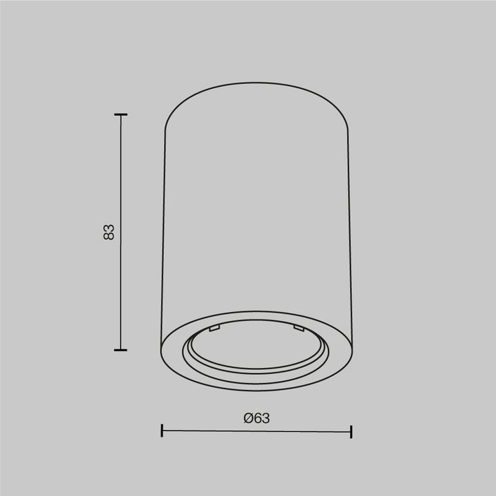 Потолочный светильник Maytoni Technical Conik gyps C001CL-GU10-W