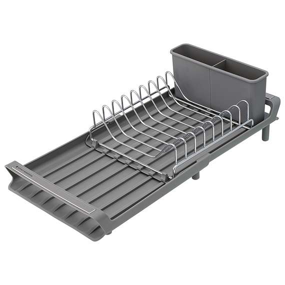 Сушилка для посуды atle раздвижная малая, серая