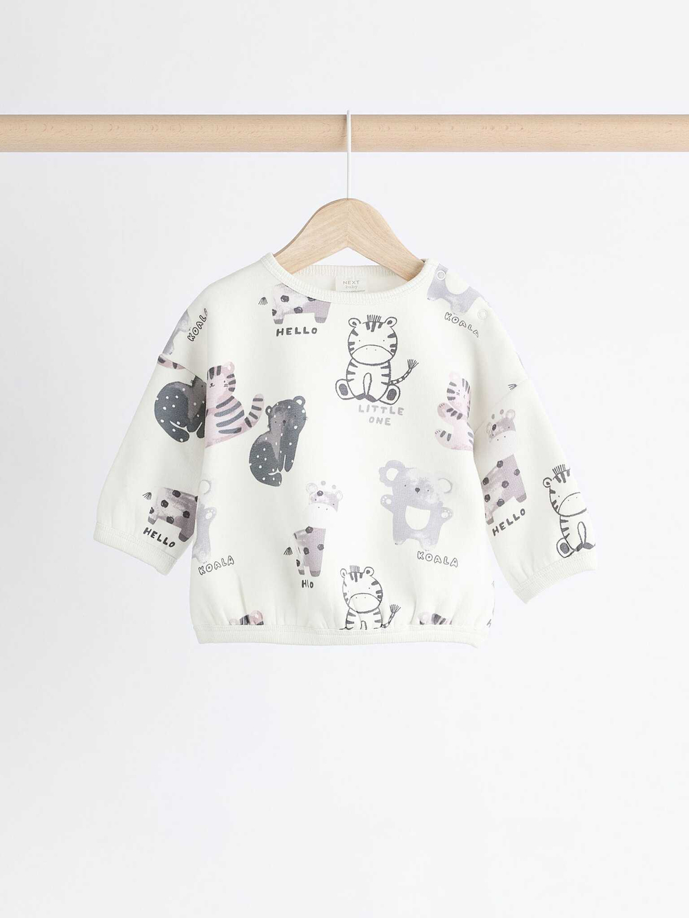 Толстовка и легинсы в комплекте для малышей Next 835-873, Белый, Темно-серый