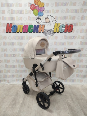 Коляска модульная Adamex Nola Natura N-3-Vanilla