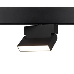 Магнитный трековый светильник ЭРА TRM20-2-12-6W3K BK светодиодный 6Вт 3000К черный | Магнитные трековые светильники