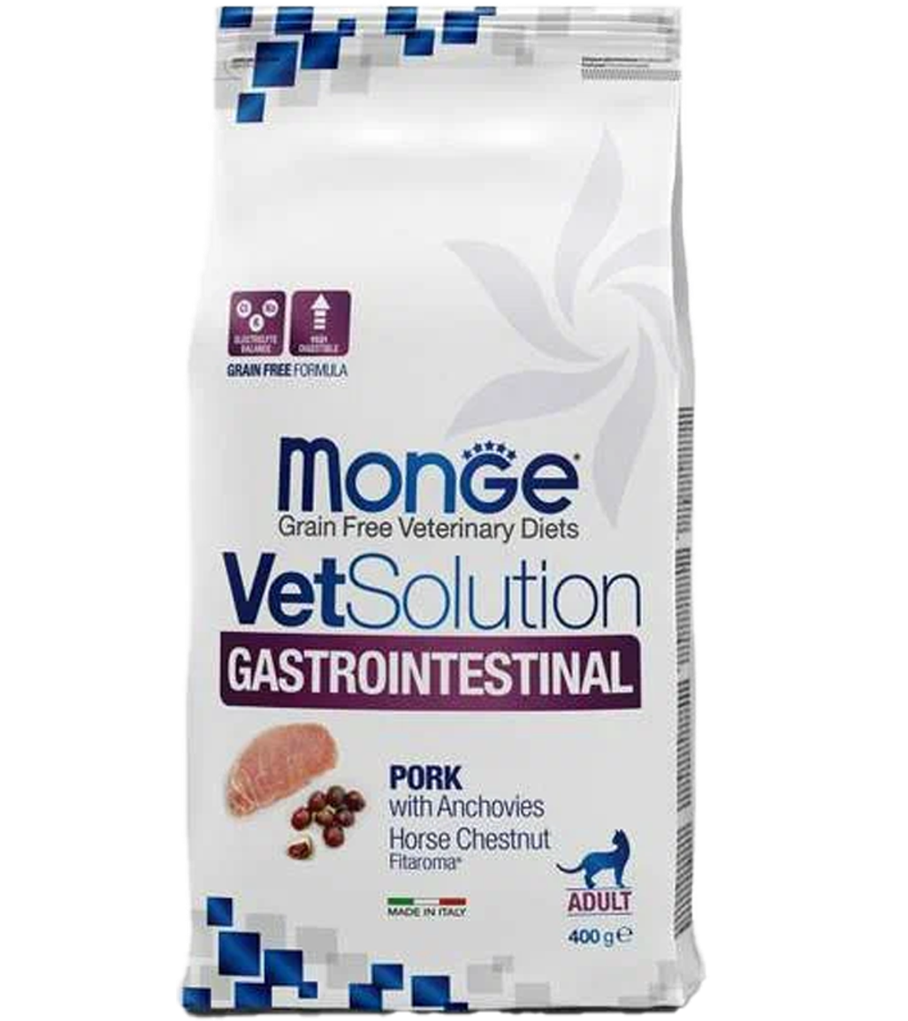 Monge VetSolution Cat Gastrointestinal для кошек при заболеваниях ЖКТ 400гр.