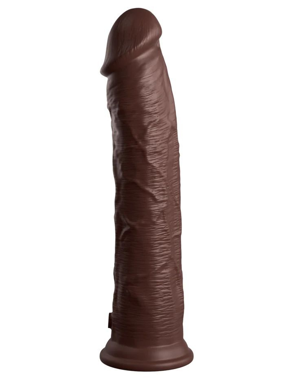 Коричневый фаллоимитатор-реалистик 11  Silicone Dual Density Cock - 29,5 см.