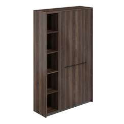 RF.503.DA.DA.DA.L / Шкаф высокий (для одежды) со стеллажом, 1240х410х1994 / корпус: дуб адриа, фасады: дуб адриа