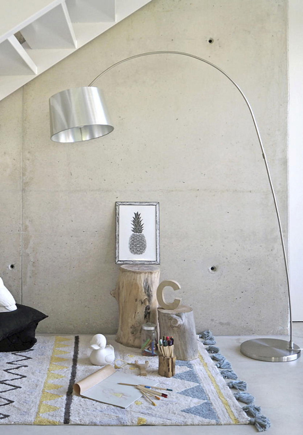 Ковер Lorena Canals Ацтекский Azteca Natural винтажный голубой 120х160 см