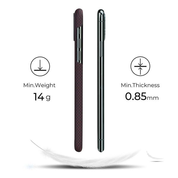 Чехол Pitaka MagEZ Case для Apple iPhone 11 Pro (Black/Red Plain)