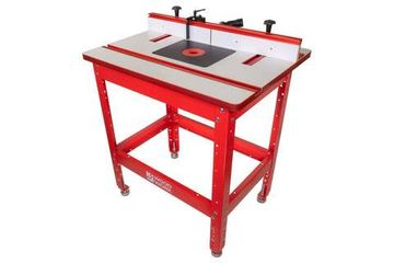 Фрезерный стол: подстолье -1/3, столешница -2/3, параллельный упор -3/3 WOODWORK PRS-801