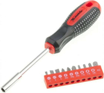 ОТВЕРТКА MATRIX С НАБОРОМ БИТ 11ШТ CRV 3-Х КОМП/РУК 11453