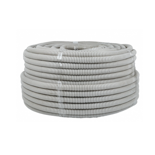 Труба ПВХ гофрированная э/техническая легкого типа с зондом D=40мм IP55, серая (бухта 25м)