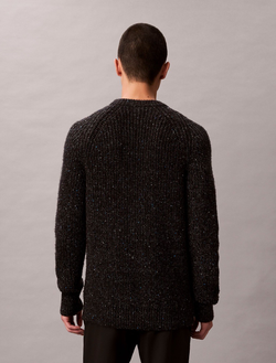 Свитер Calvin Klein Wool Blend Relaxed Raglan Sweater Black