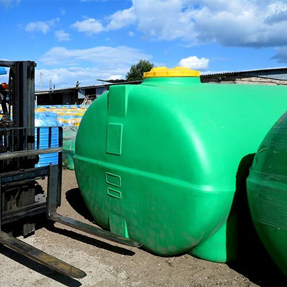 Емкость Пласт Инжиниринг цилиндрическая 10000 л. горизонтальный (2920x2340x1900см;зеленый) - арт.560111