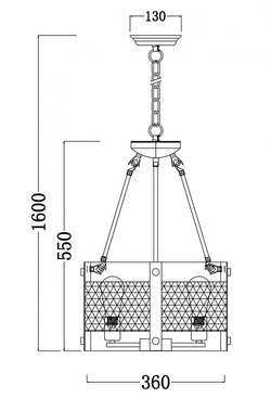 Люстра подвесная Freya FR4561-PL-03-B