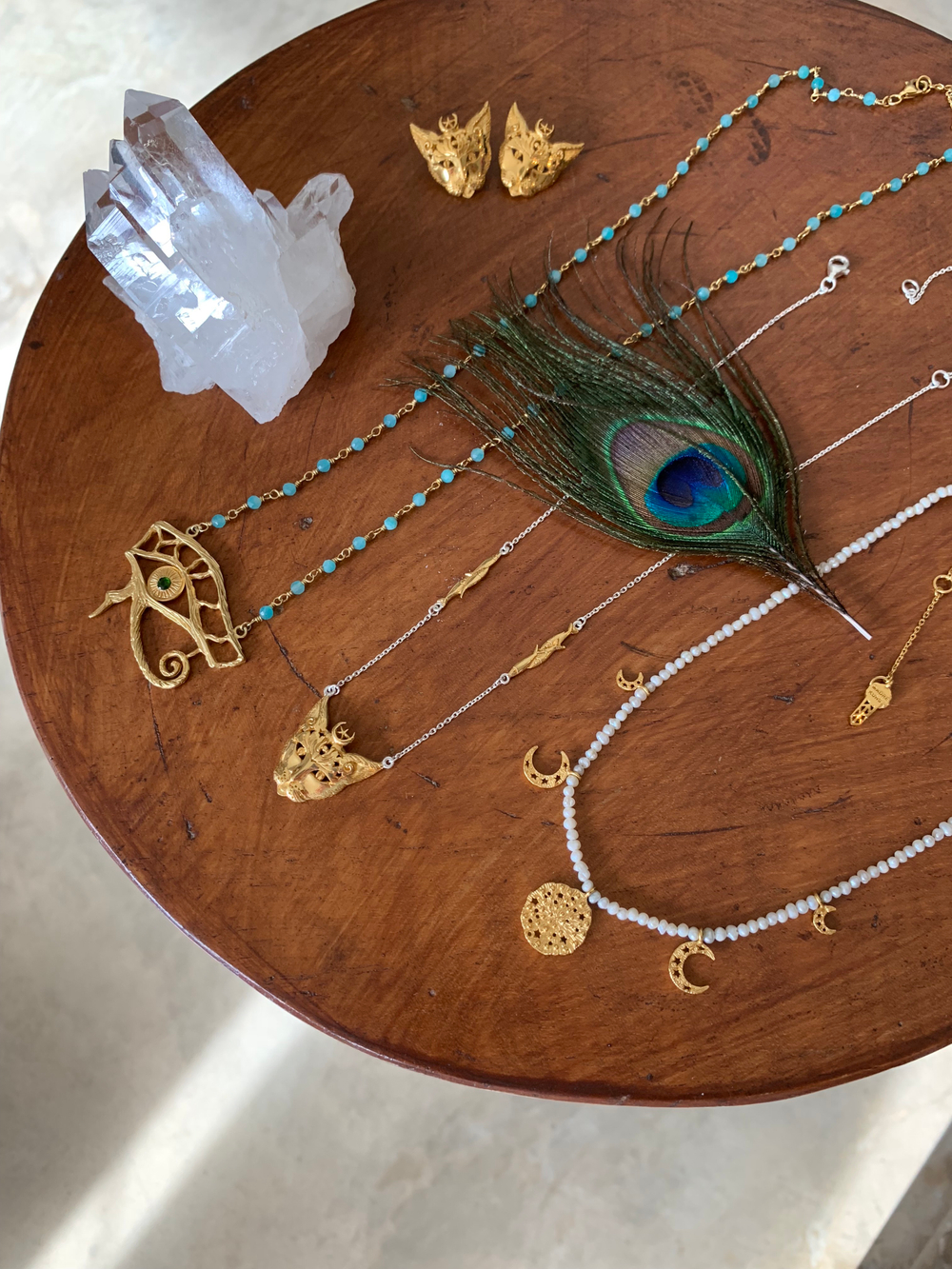 Подвеска с богиней "Бастет", позолота