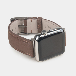 Ремешок для Apple Watch 40/41/42 mm из кожи козы, коричневого цвета