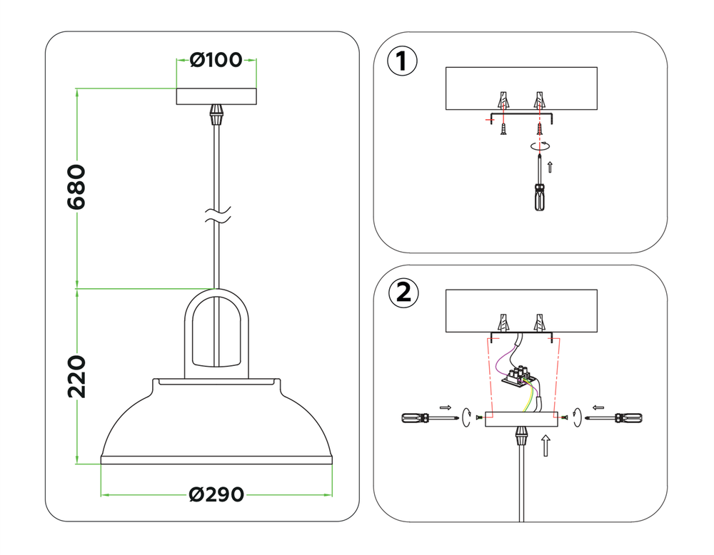 Ambrella Подвесной светильник в стиле лофт Loft TR8192