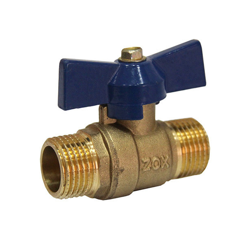 Кран шаровой 1/2'' нар/нар бабочка ZOX/RM-L