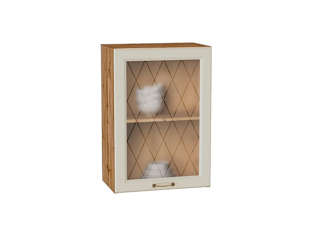 Шкаф верхний с 1-ой остекленной дверцей Ницца