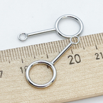 Коннектор, цвет серебро, размер 28*12 мм, цена за 1 шт