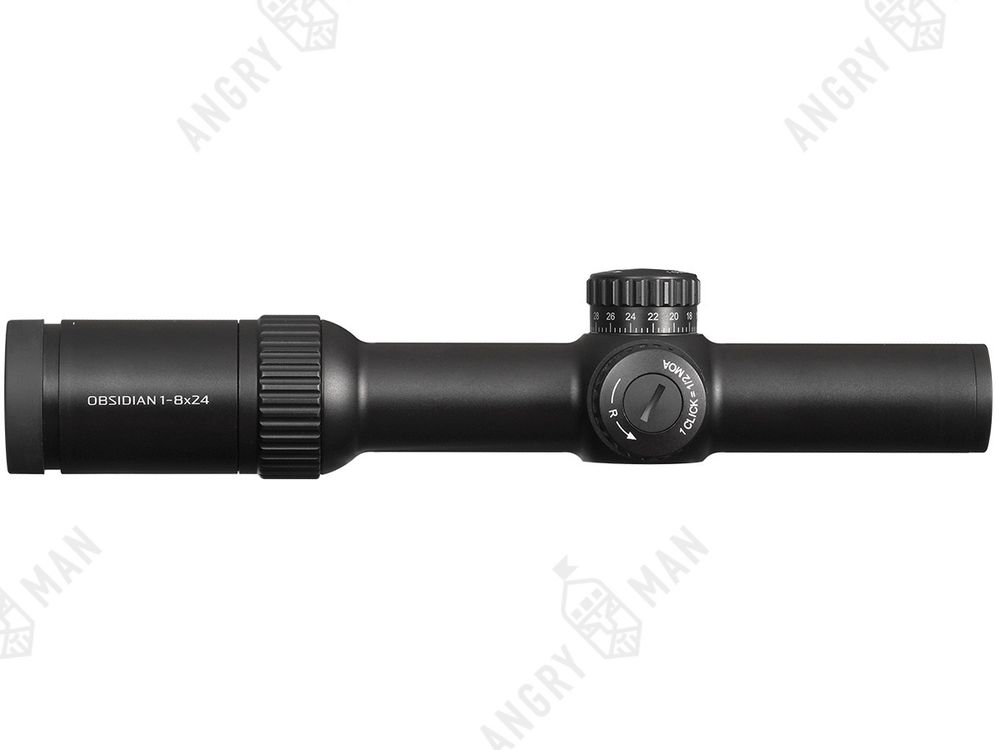 Прицел Obsidian 1-8x24, сетка 62 (Half MD), подсветка красная, 30мм, 1/2 МОА, IPX7, 512г, Gaut