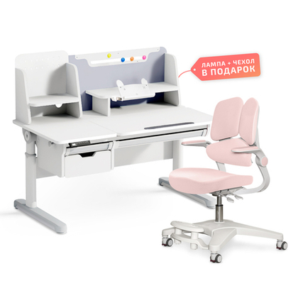 Комплект стол Electro Multi + кресло Ergokids Y-617 розовый