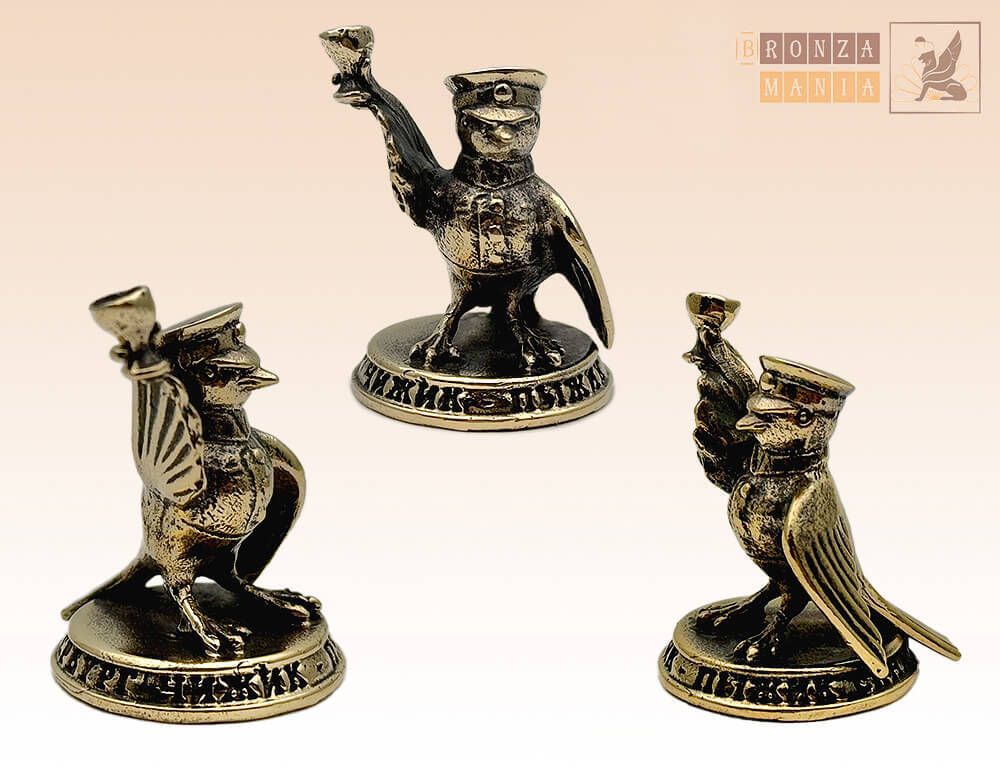 фигурка Чижик-Пыжик - Рюмка на бронзовом постаменте