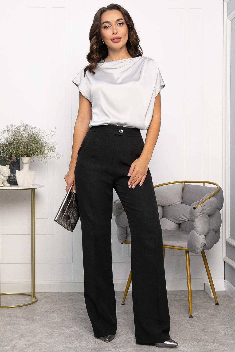 Блуза Маркиза (серая) Б14147-30М LT Collection