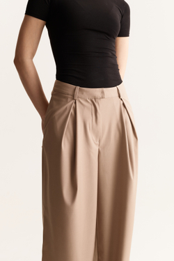 Pleated Pant - Begie (Women's)
