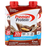 Premier Protein, высокопротеиновый коктейль, шоколад и арахисовая паста, 4 шт. по 325 мл (11 жидк. унций)