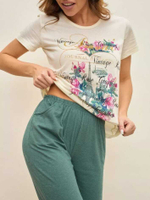 [m]Пижама женская брид+футб. хлопок (великан) КЖ00041