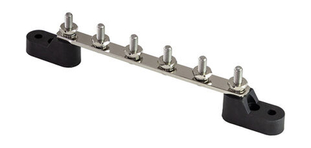 Колодка распределительная электромонтажная с защитной крышкой, 6 контактов