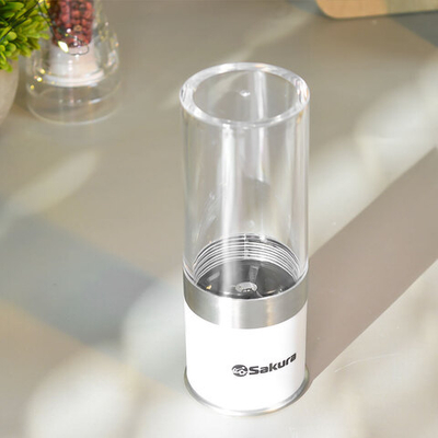 Мельница ручная для специй и соли, цвет белый