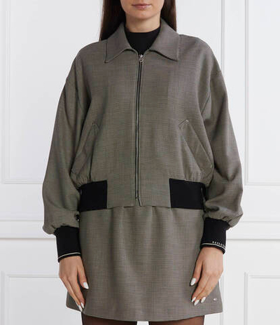 Худые MINI CHECK BOMBER JACKET Tommy Hilfiger - черный(WW0WW40497)