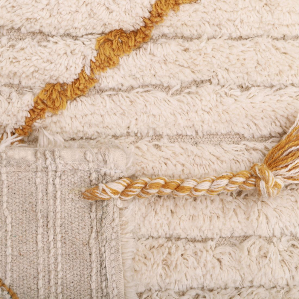 Стираемый коврик Nattiot Viktor Lemon S (100 x 150 см), хлопок, бежевый