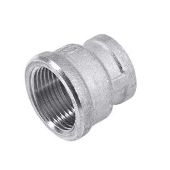 Муфта переходная Stout 3/4"x1/2" ВР/ВР с внутренней резьбой никелированная латунная SFT-0006-003412