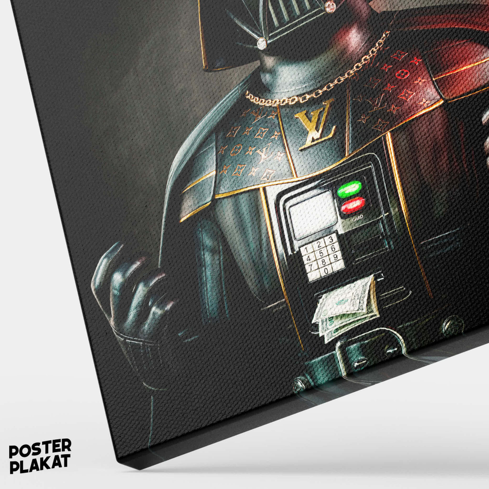 Картина для интерьера Дарт Вейдер на холсте, персонаж саги Звездные Войны, холст с печатью на подрамнике, на стену, Постер Плакат