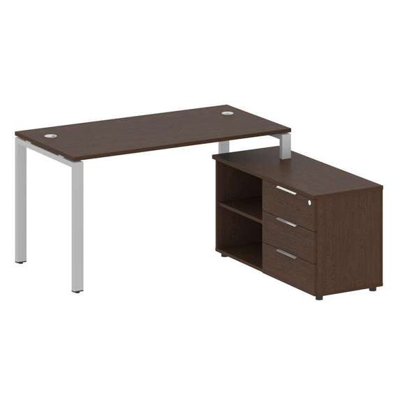 Метал Систем Рабочая станция с тумбой на П-образном м/к БП.РС-СТС-2.3 (R)