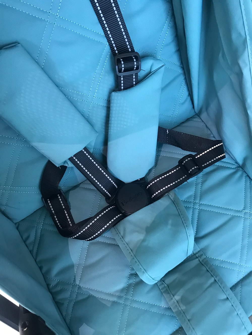 Коляска прогулочная Babalo 2024 Озёрный текстиль на черной раме