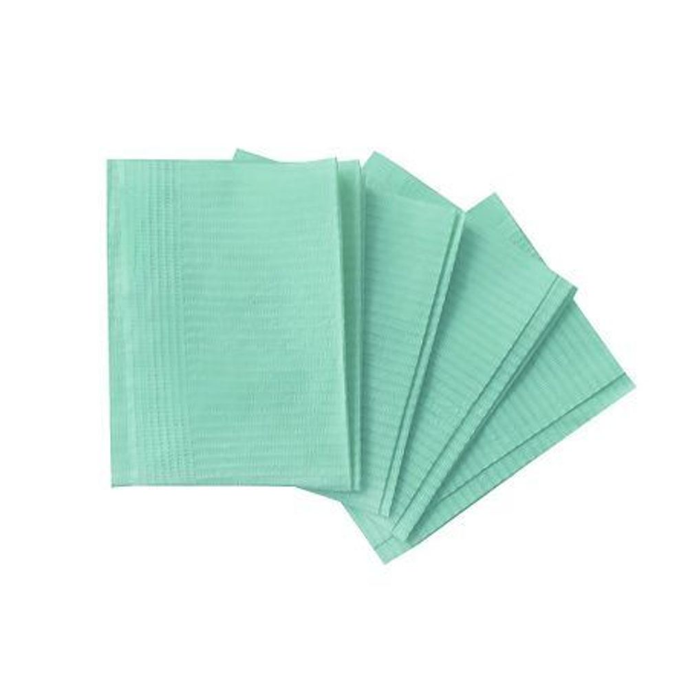 Салфетки медицинские бумажно-полиэтиленовые SMZ 33*45 зеленые
