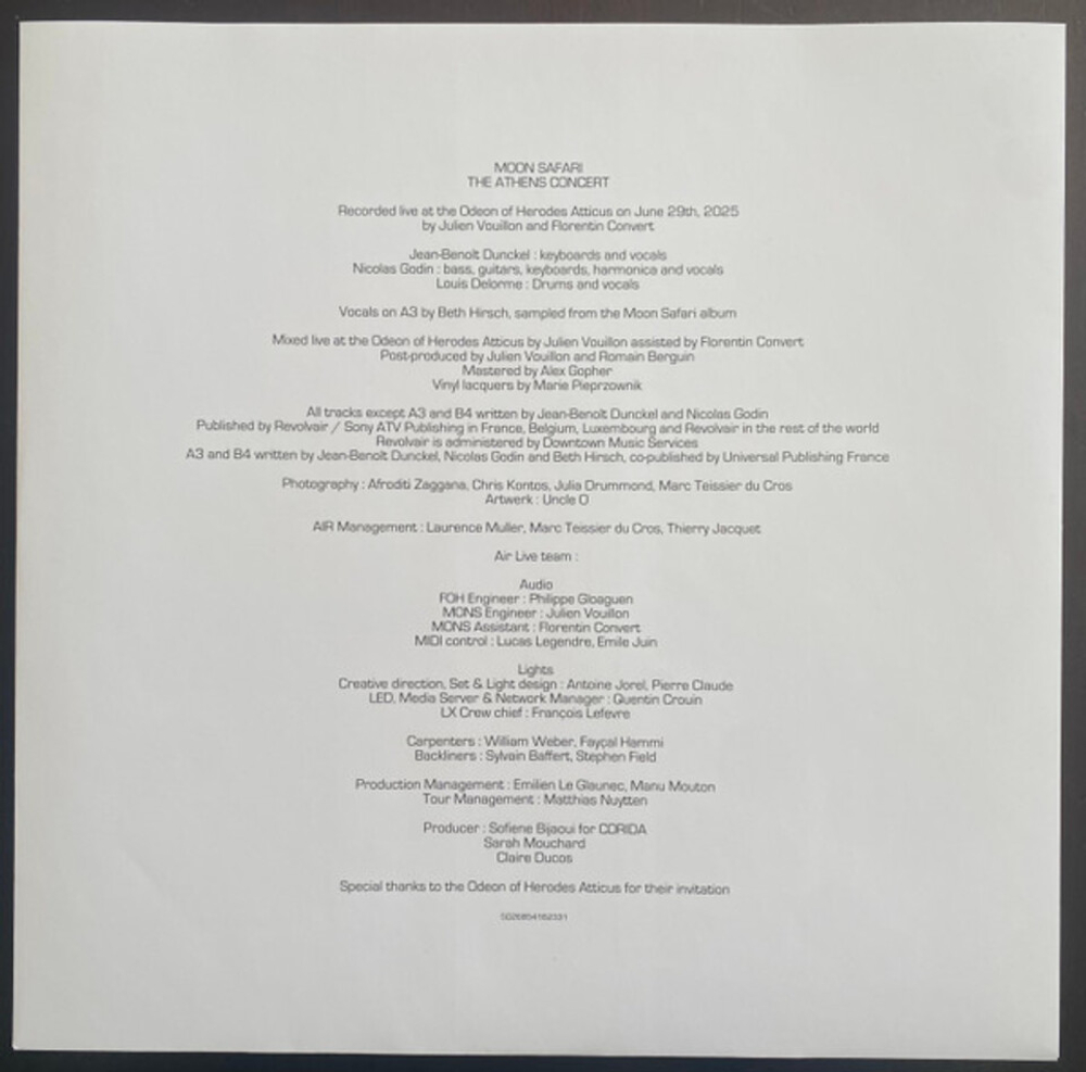 Air / Moon Safari (The Athens Concert)(Limited Edition)(LP)