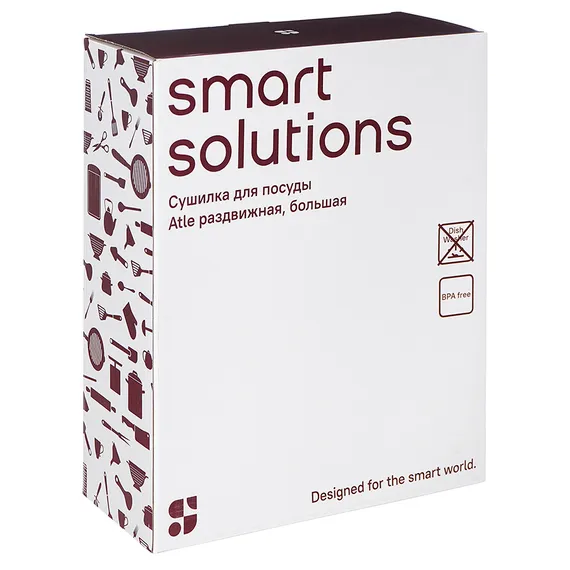 Сушилка для посуды atle раздвижная большая, черная