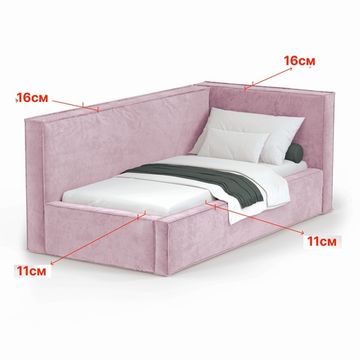 Кровать Bever ПРАВАЯ 140 с подъемным механизмом - Nebby 325