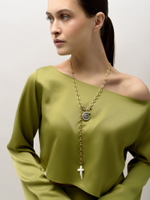 Сотуар "Oval pearl chain" Gold