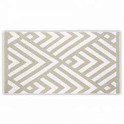 Полотенце пляжное 100x180 L'appartement Geometric white/flax белый/льняной