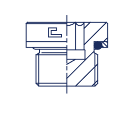 Заглушка V (Ш) 48х2 o-ring