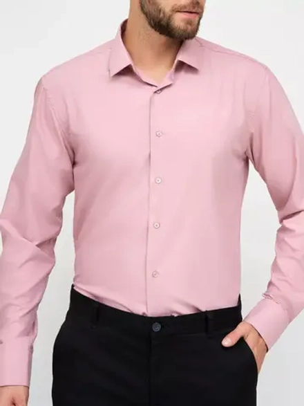 Рубашка классическая с длинным рукавом приталенная