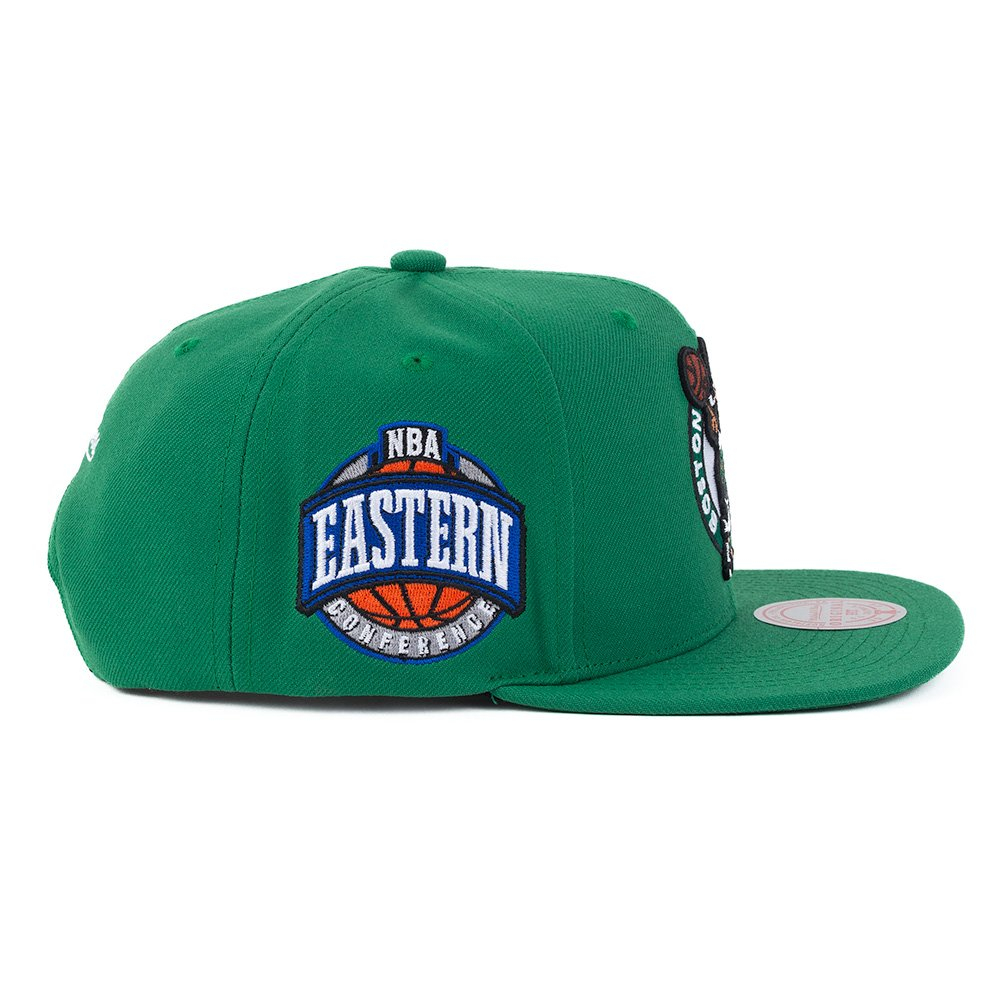 Баскетбольная кепка Mitchell&Ness NBA Conference Patch Snapback Boston Celtics