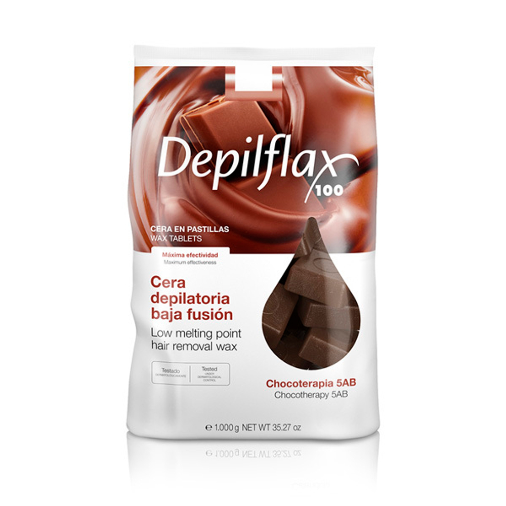 Воск горячий в брикетах Depilflax Extra Шоколад 1000г