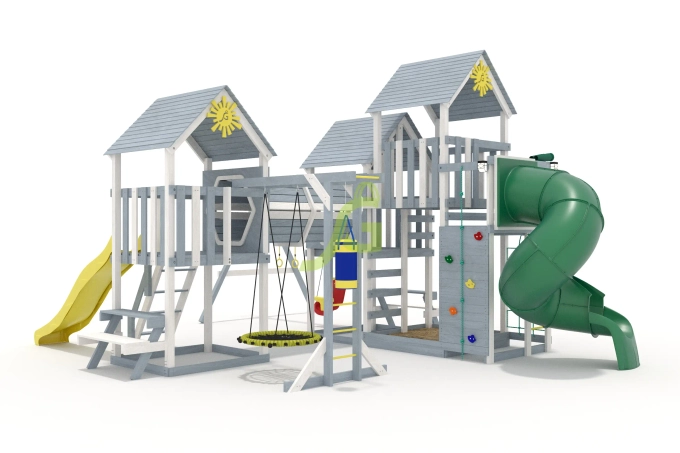 Детская площадка IgraGrad Крафт Pro 11 10 1 с трубой