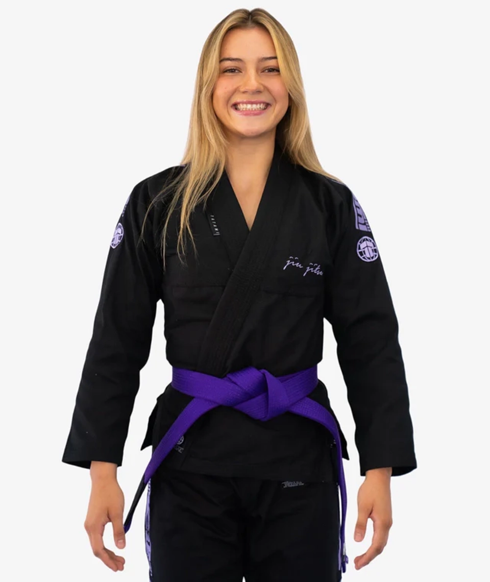 Кимоно женское Tatami BJJ Elements Superlite PURPLE & BLACK